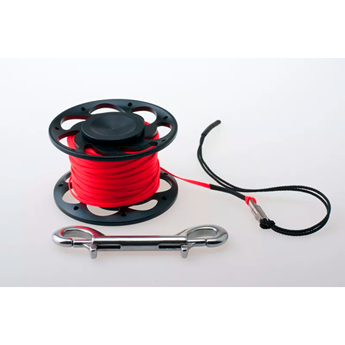 riff-reel-30-m-alu-schwarz-flachschnur-rot