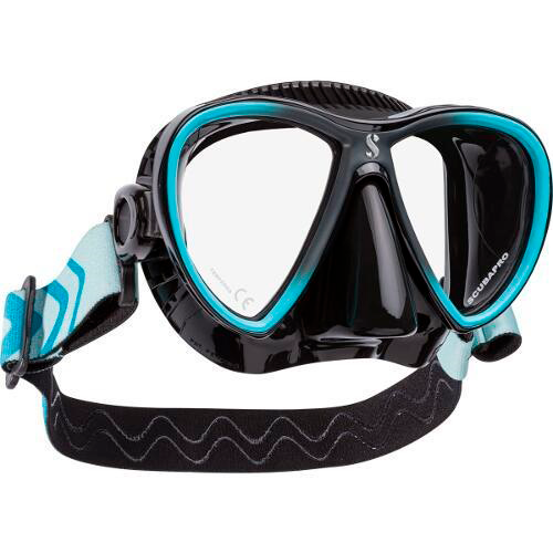 scubapro-synergy-twin-mit-comfort-strap-tauchmaske-schwarz-turkis