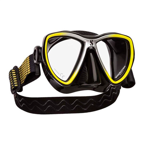 scubapro-synergy-mini-mit-comfort-strap-tauchmaske-gelb-sil