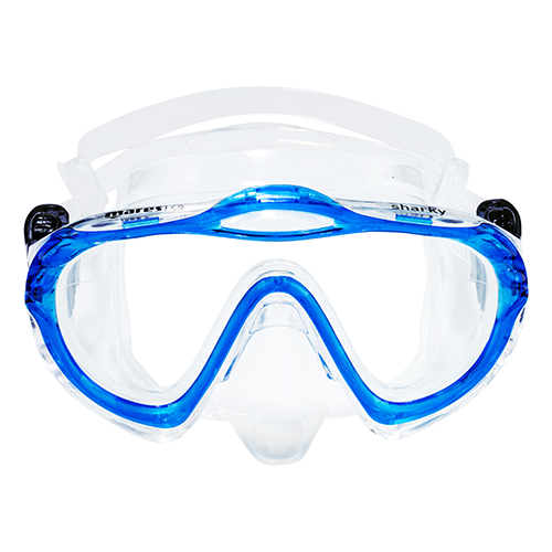 mares-sharky-tauchmaske-farbe-blue-reflex-clear