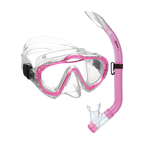 mares-sharky-combo-maske-und-schnorchel-farbe-reflex-pink-clear