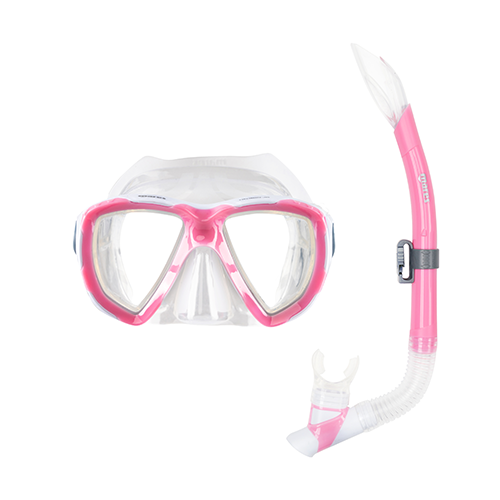 mares-trygon-junior-combo-maske-und-schnorchel-farbe-pink-white-clear