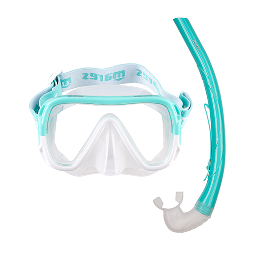 mares-keewee-combo-maske-und-schnorchel-farbe-mint-white-clear