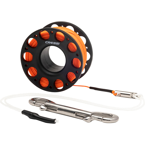 cressi-finger-spool-w-ss-bolt-snap-15m-black